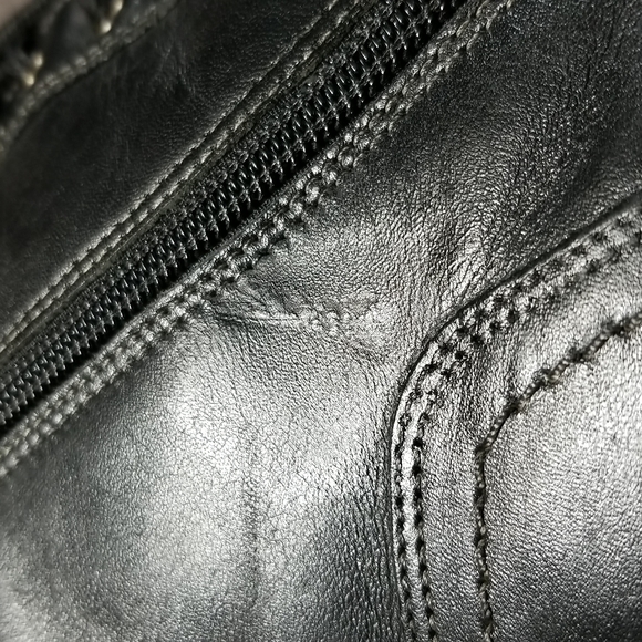 LH by La Halle Black Leather Lace Up with Double Zip Ankle Boots - US 9 - Picture 14 of 16